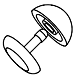 Part Photo: Dome and Tack Fasteners