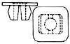 Part Photo: Square Head Nylon Grommet Nut